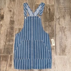 Garage jean overalls dress